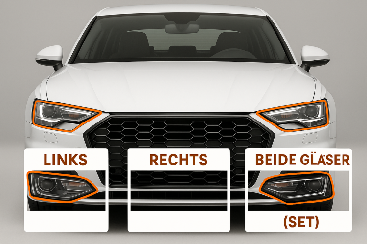 Scheinwerferglas links / Fahrerseite – Audi Q5 / SQ5
